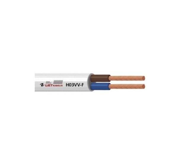 CABLE H03VV-F 3X0.75 WHITE 50M