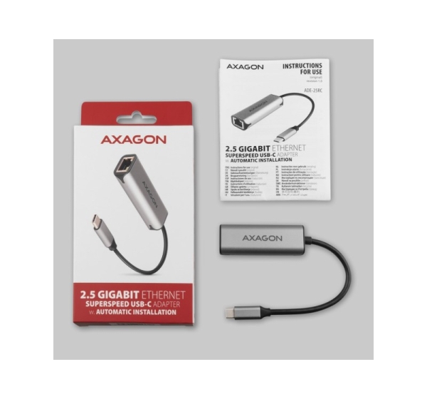 Axagon ADE-25RC SuperSpeed USB-C 2.5 gigabit ethernet adapter