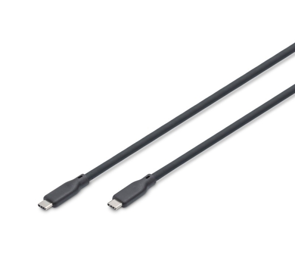 Digitus USB silicone cable, USB 20Gbps, 2m, black