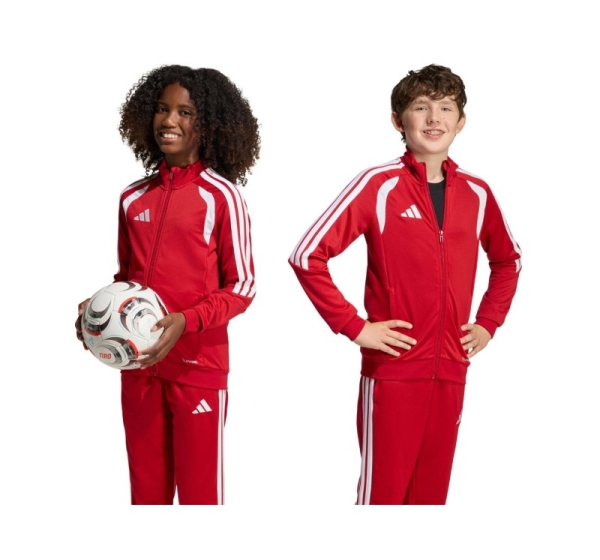 Bluza dla dzieci adidas Tiro 26 League Training czerwona JY7200 140cm