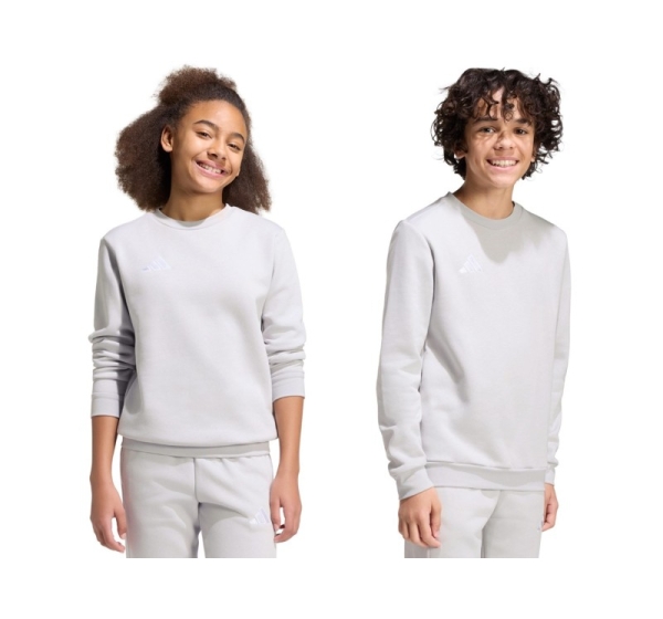 Bluza dla dzieci adidas Entrada 26 Sweat Top szara JZ6551 152cm
