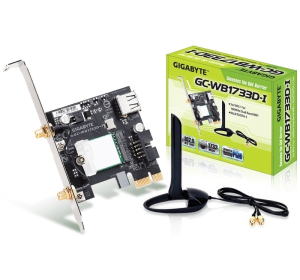 GIGABYTE GC-WB1733D-I network card Internal WLAN / Bluetooth 1733 Mbit/s