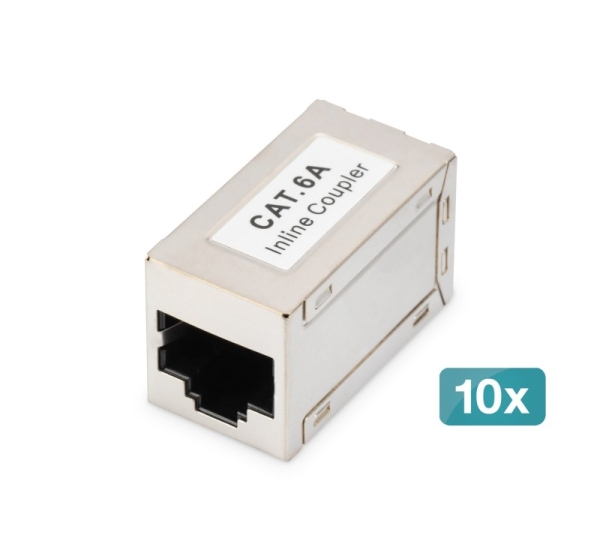 Digitus CAT 6A modular couplers, shielded -10 pieces