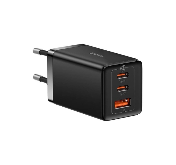 Baseus GaN 5 Pro Fast Charger CCGP120201 65W 1x USB-A 2x USB-C PD 3.0 QC 4.0 + USB-C cable