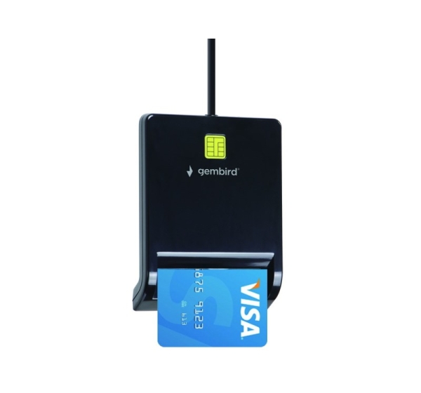 Gembird FD2-SCR USB smart card reader, black