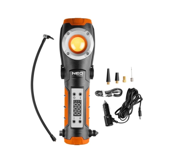Lampa akumulatorowa 800 lm z kompresorem
