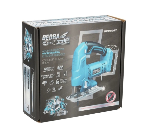 Cordless Jigsaw 18MM 18V 0*AH SAS+ALL