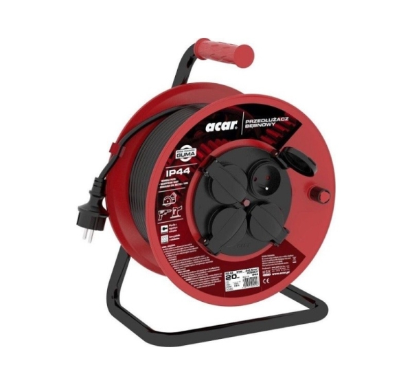 Acar PZ-4Z/STM H05RR-F 3G2.5 20M Retractable extension cable