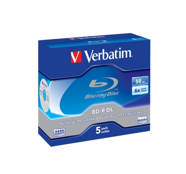 Verbatim 43748 blank Blu-Ray disc BD-R 50 GB 5 pc(s)