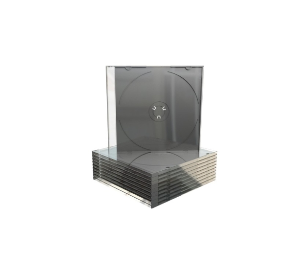 MediaRange BOX21 optical disc case Jewel case 1 discs Black, Transparent