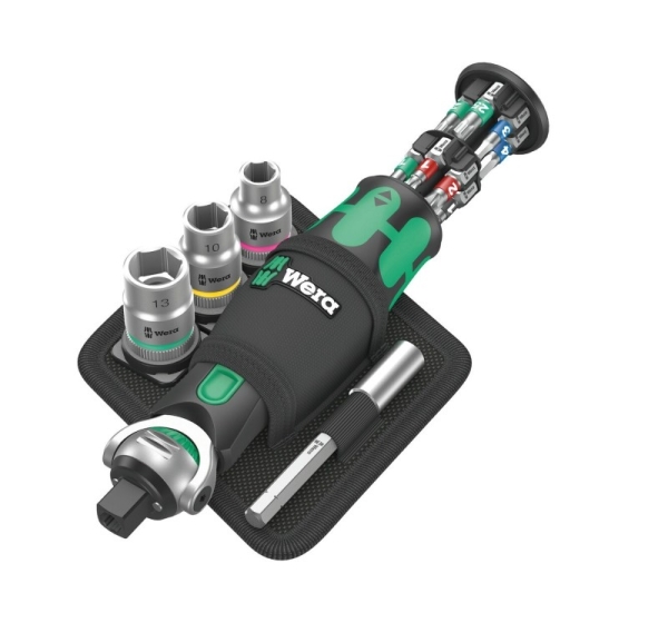 Tool set with ratchet 3/8" 18pcs 8009 Zyklo Pocket