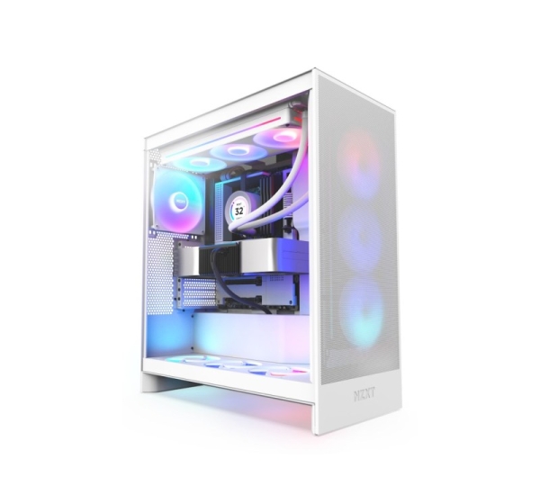 NZXT H7 Flow RGB Midi Tower White