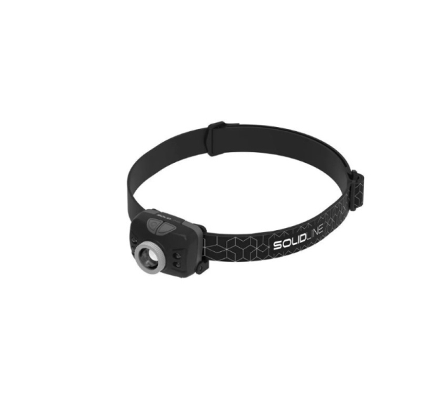 Solid 502205 flashlight Black Headband flashlight LED