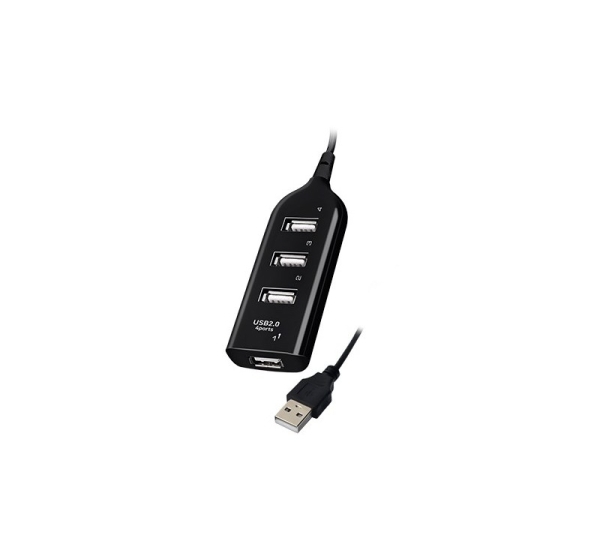 Vakoss TC-234UX interface hub USB 2.0 Black