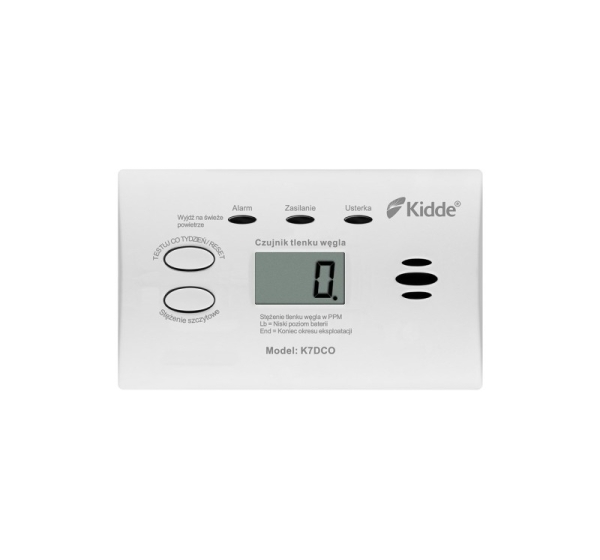 Carbon monoxide detector Kidde K7DCO with display White
