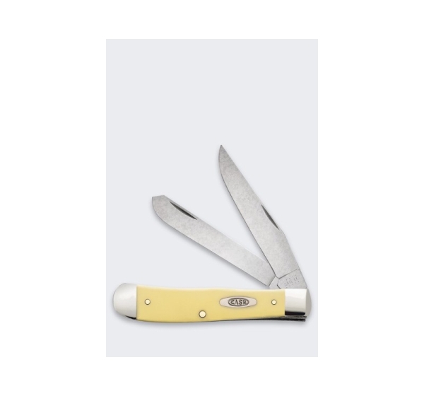 Case Trapper Pocket Knife SS Yellow
