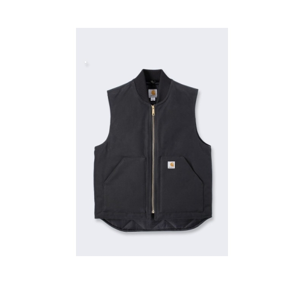 Carhartt Vest V01 Firm Duck Ins. Black