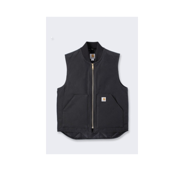Carhartt V01 Firm Duck Insulated Black Vest