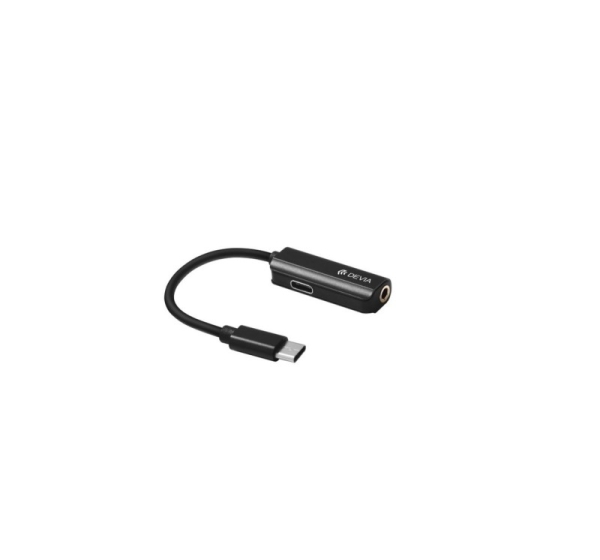 Devia Universal Smart Type-C for jack 3,5mm or Type-C black Black