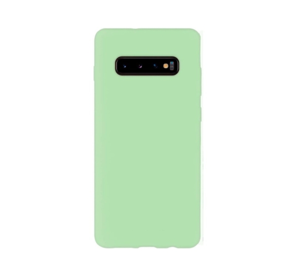 Evelatus Samsung Galaxy S10+ Nano Silicone Case Soft Touch TPU Mint