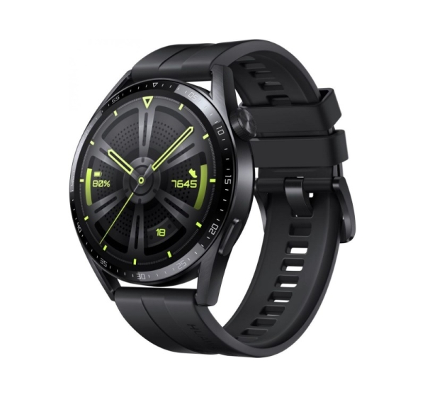 Huawei Watch GT 3 46mm With Black Sport Strap Black