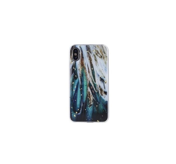 iLike Samsung Gold Glam case for Samsung Galaxy A13 5G / A04S feathers