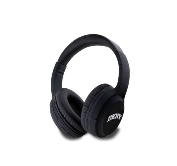 DKNY - DKNY PU Leather Arch Logo Wireless Headphone Black