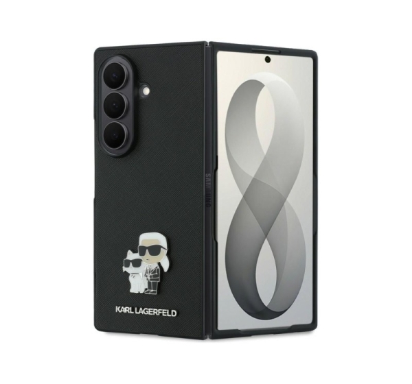 Karl Lagerfeld KARL LAGERFELD case for SAMSUNG GALAXY Z FOLD 8 ULTRA (Karl&Choupette Saffiano Pins) black