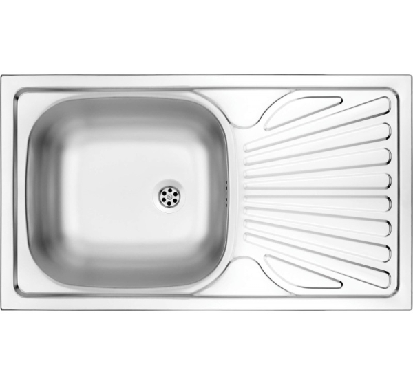 1-bowl steel sink with drainer