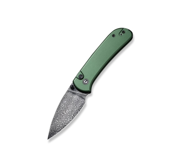 Knife CIVIVI Qubit Damascus Aluminum Green