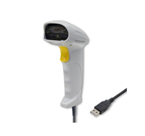 Qoltec 50877 Laser scanner 1D | USB | White