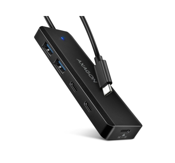 I/O HUB USB-C TRAVEL/0.19M HUE-C2C AXAGON