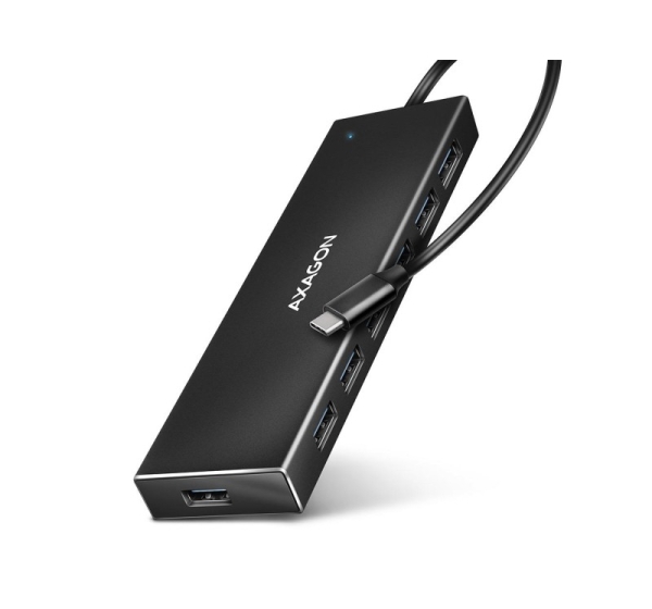 I/O HUB USB-C 7PORT FLAT/0.3M HUE-F7C AXAGON
