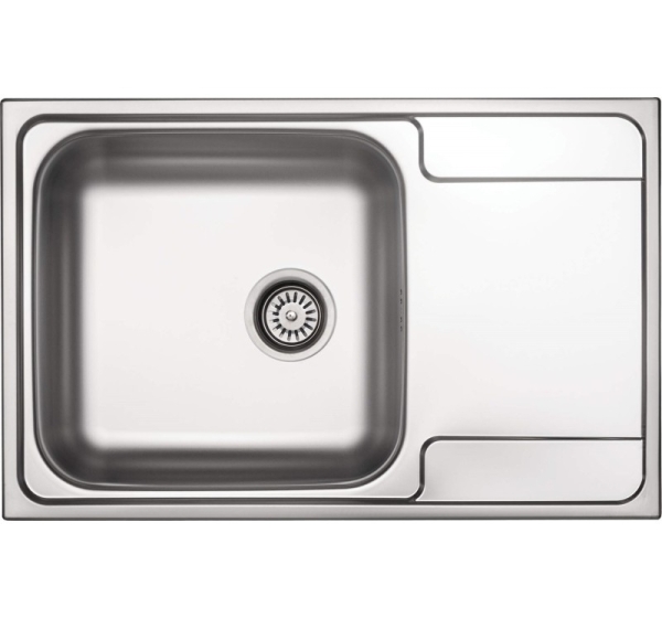 1-bowl steel sink with drainer