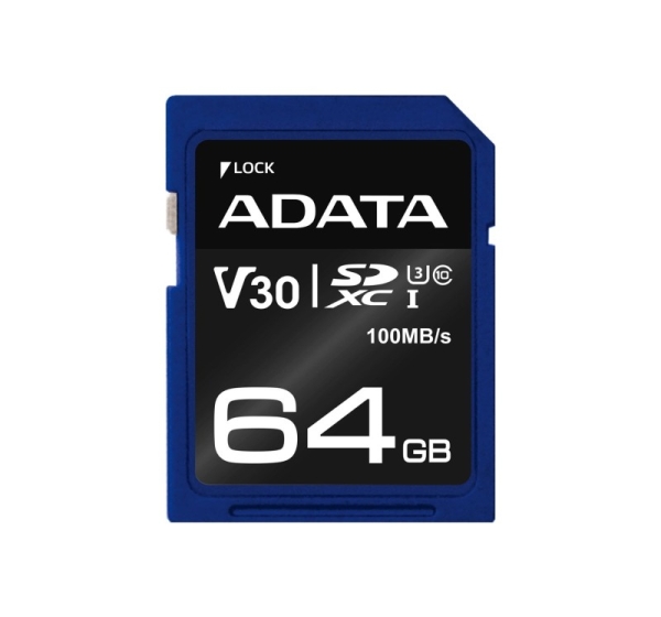 ADATA ASDX64GUI3V30S-R memory card 64 GB SDXC UHS-I Class 10