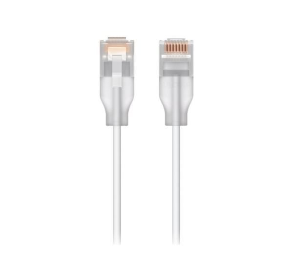 Ubiquiti UACC-Cable-Patch-EL-12M-W networking cable Translucent, White Cat6