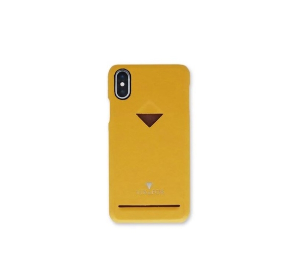 VixFox Card Slot Back Shell for Iphone X/XS mustard yellow