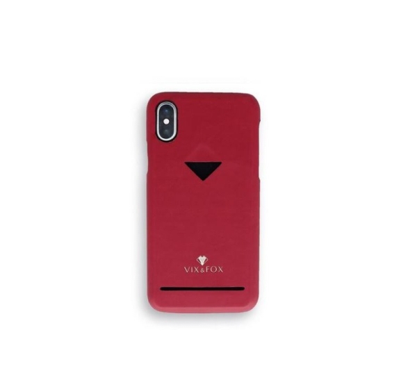 VixFox Card Slot Back Shell for Samsung S9 ruby red