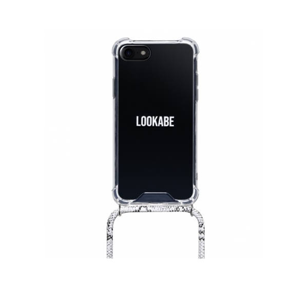 Lookabe Necklace Snake Edition iPhone Xr silver snake loo019