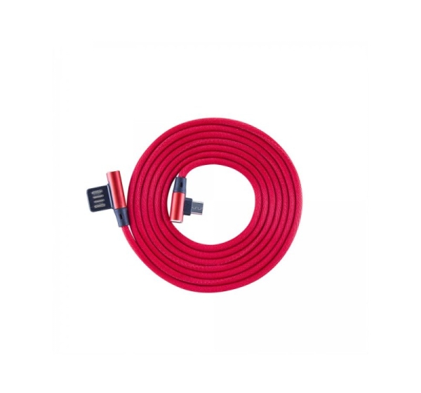 Sbox USB->Micro USB 90 M/M 1.5m USB-MICRO-90R strawberry red