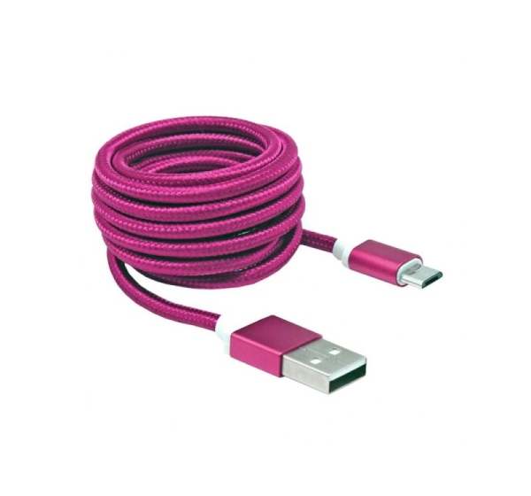 Sbox USB-10315P USB->Micro USB M/M 1.5m, Pitaya Pink