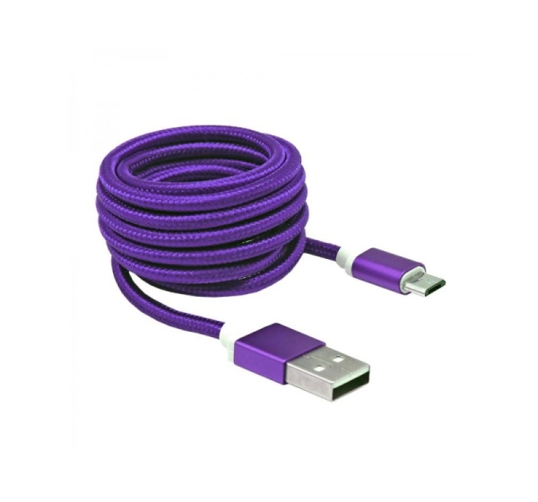 Sbox USB->Micro USB M/M 1m USB-10315U plum purple