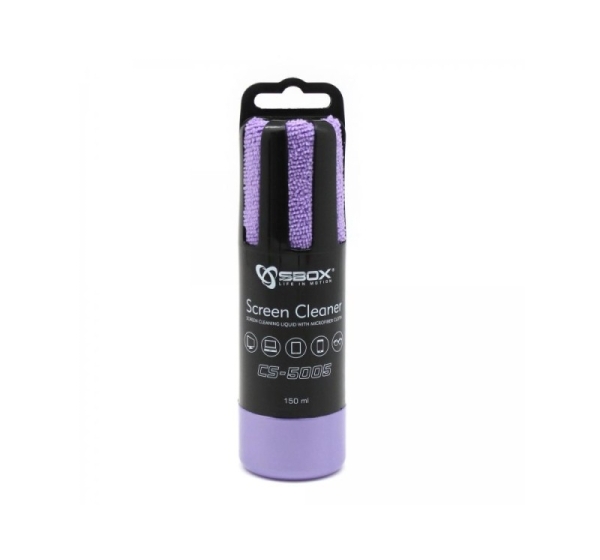 Sbox CS-5005U Screen Cleaner 150ml Purple