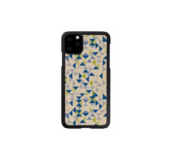 MAN&WOOD SmartPhone case iPhone 11 Pro Max blue triangle black