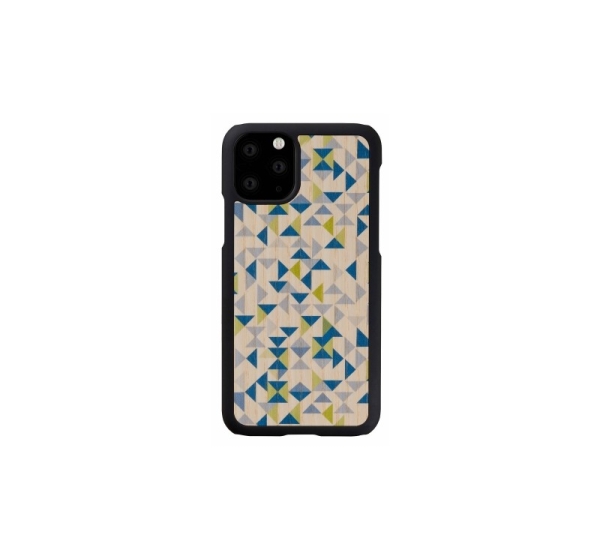MAN&WOOD SmartPhone case iPhone 11 Pro blue triangle black