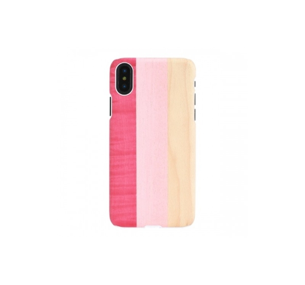 MAN&WOOD SmartPhone case iPhone X/XS pink pie white