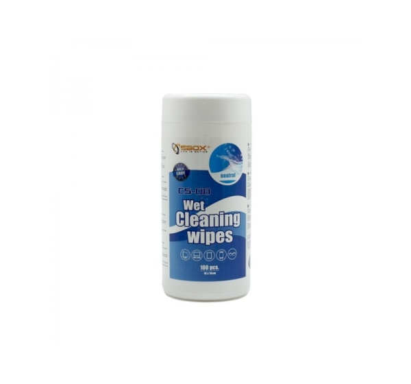 Sbox CS-08 Wet Cleaning Wipes 100pcs