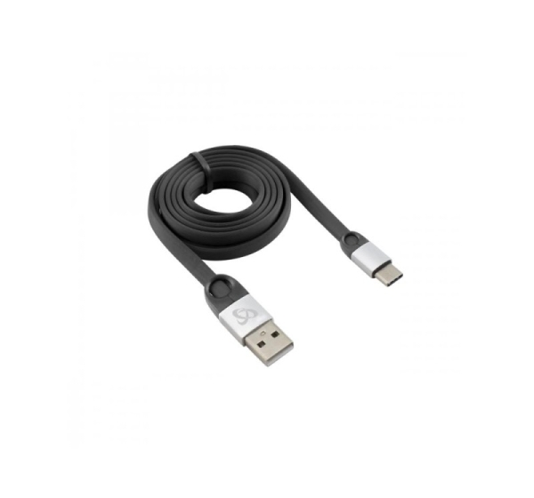 Sbox USB 2.0-Type-C/2.4A black/silver 1.5M