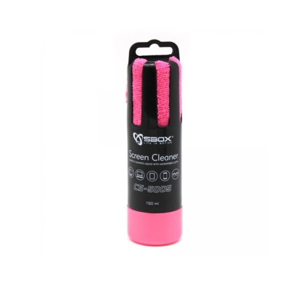 Sbox CS-5005P Screen Cleaner 150ml Pink