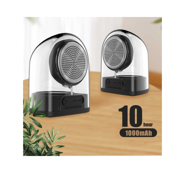 Devia Crystal Series TWS Speaker with Silicon Case (2pcs) Black